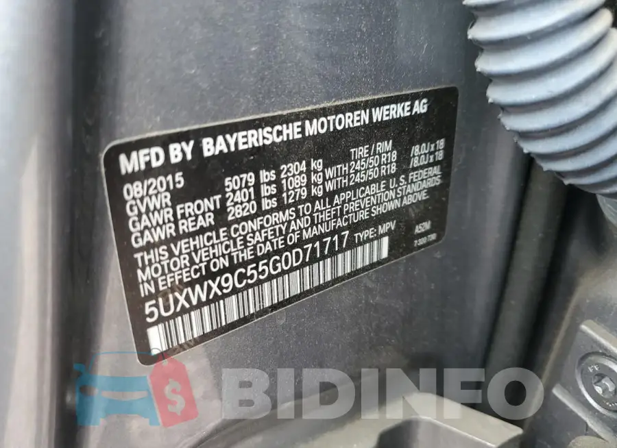 5UXWX9C55G0D71717 Photo# 12