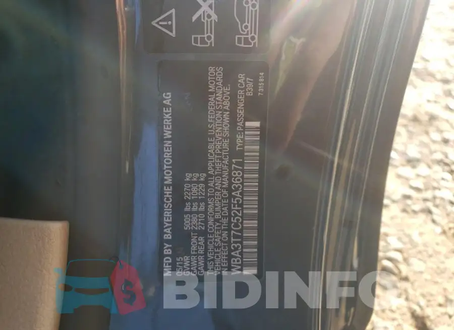 WBA3T7C52F5A36871 Photo# 13