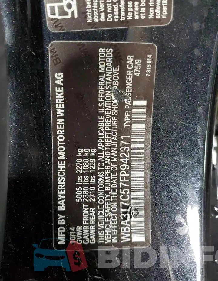 WBA3T7C57FP942371 Photo# 13