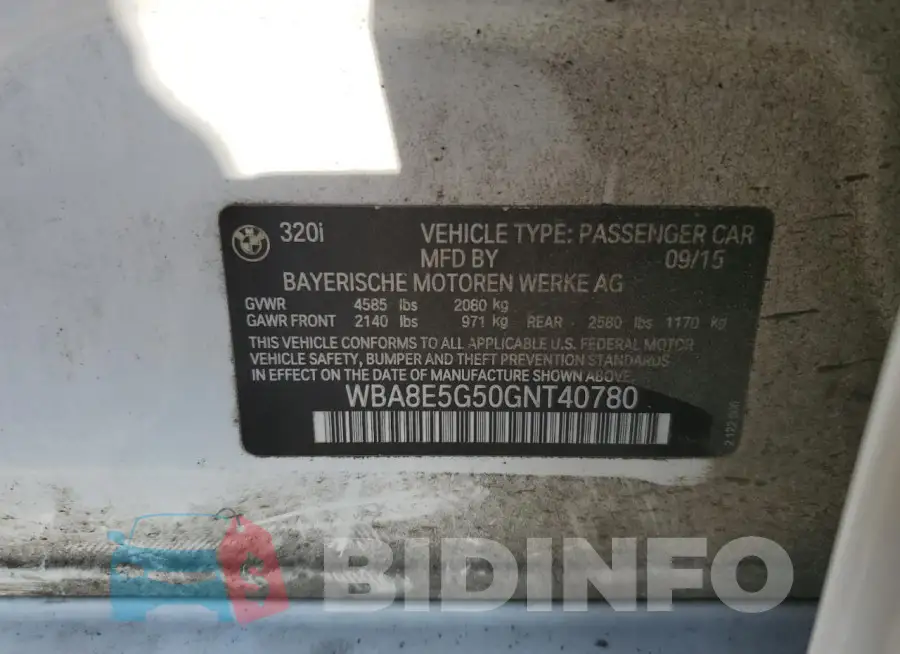 WBA8E5G50GNT40780 Photo# 12
