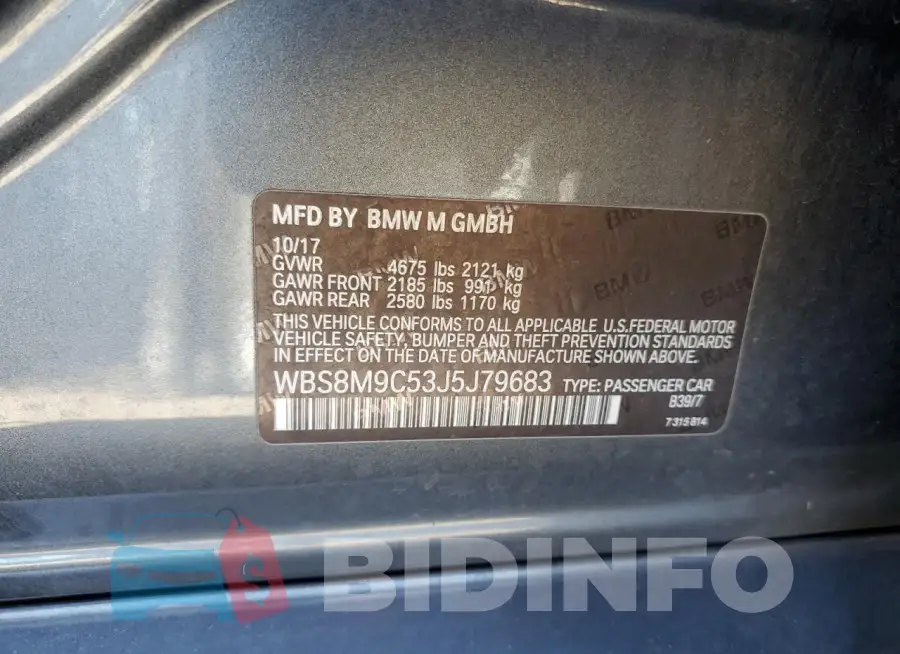 WBS8M9C53J5J79683 Photo# 12