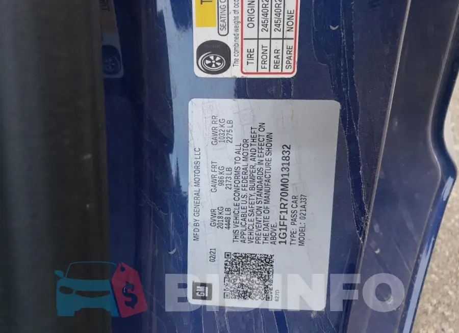 1G1FF1R70M0131832 Photo# 12