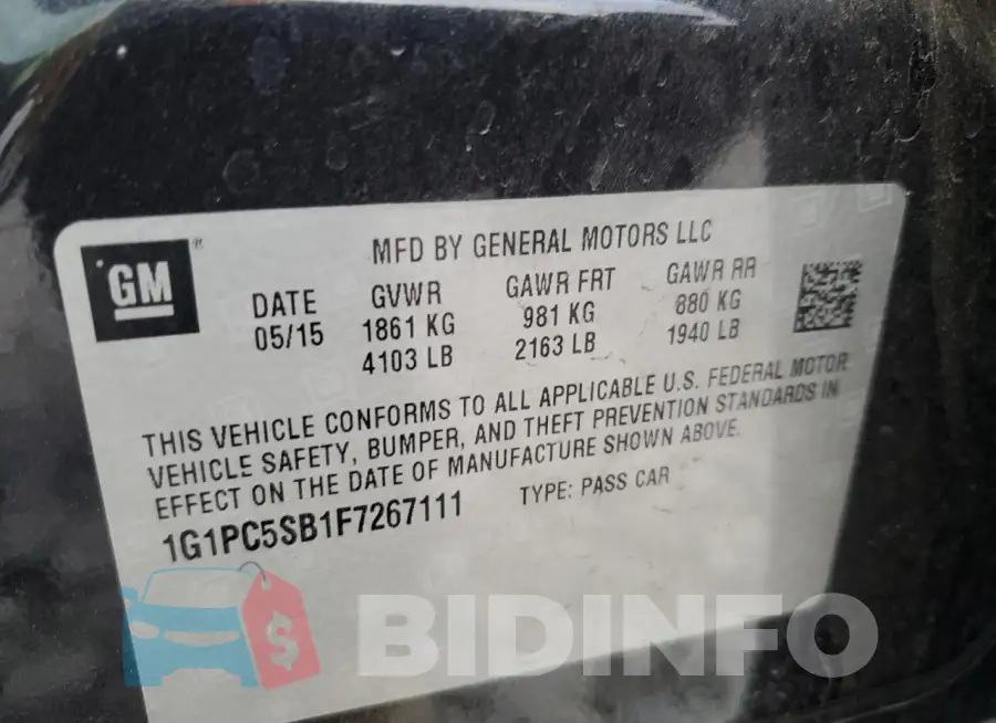 1G1PC5SB1F7267111 Photo# 12