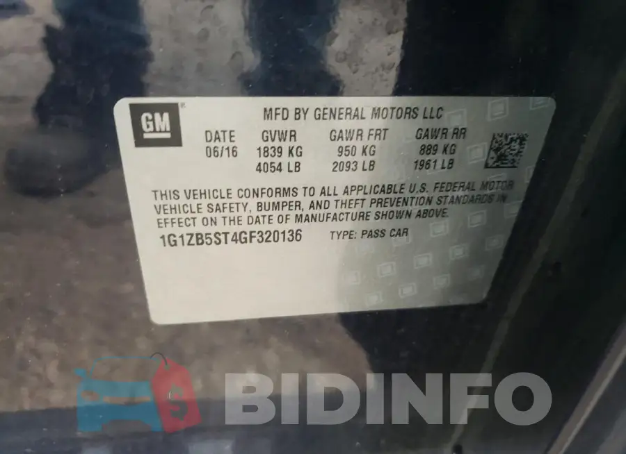 1G1ZB5ST4GF320136 Photo# 12