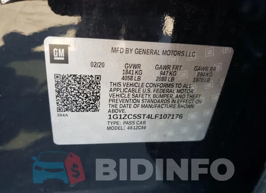 1G1ZC5ST4LF107176 Photo# 12