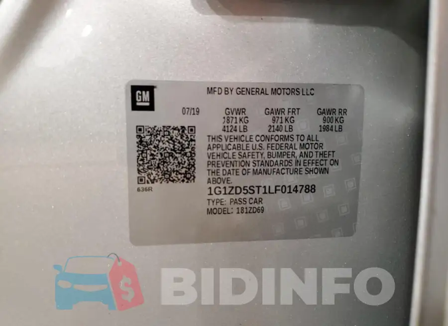 1G1ZD5ST1LF014788 Photo# 13
