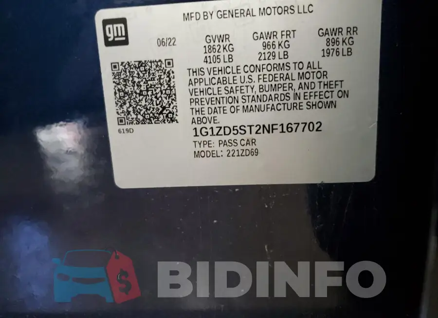 1G1ZD5ST2NF167702 Photo# 12