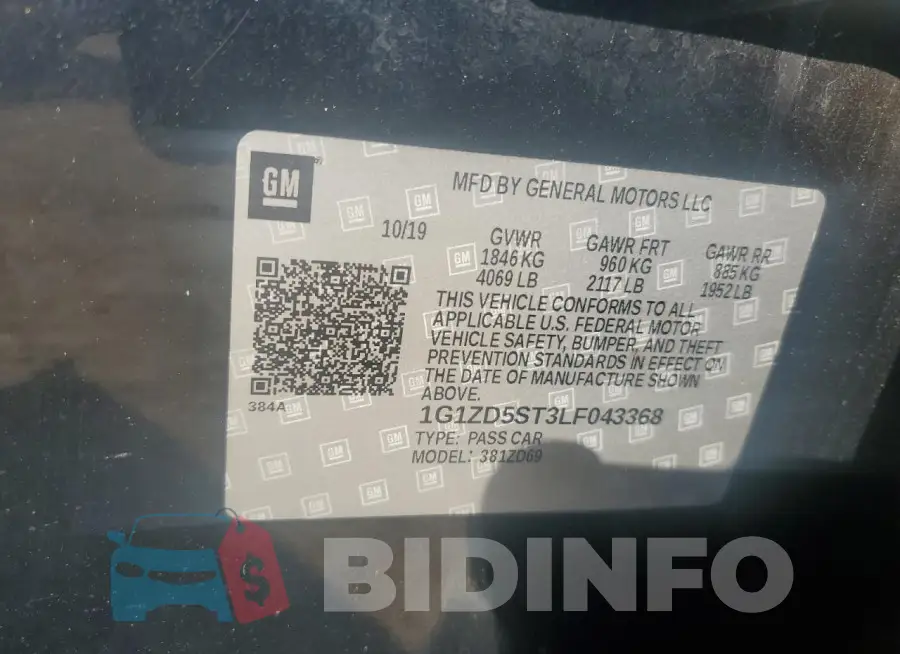 1G1ZD5ST3LF043368 Photo# 12