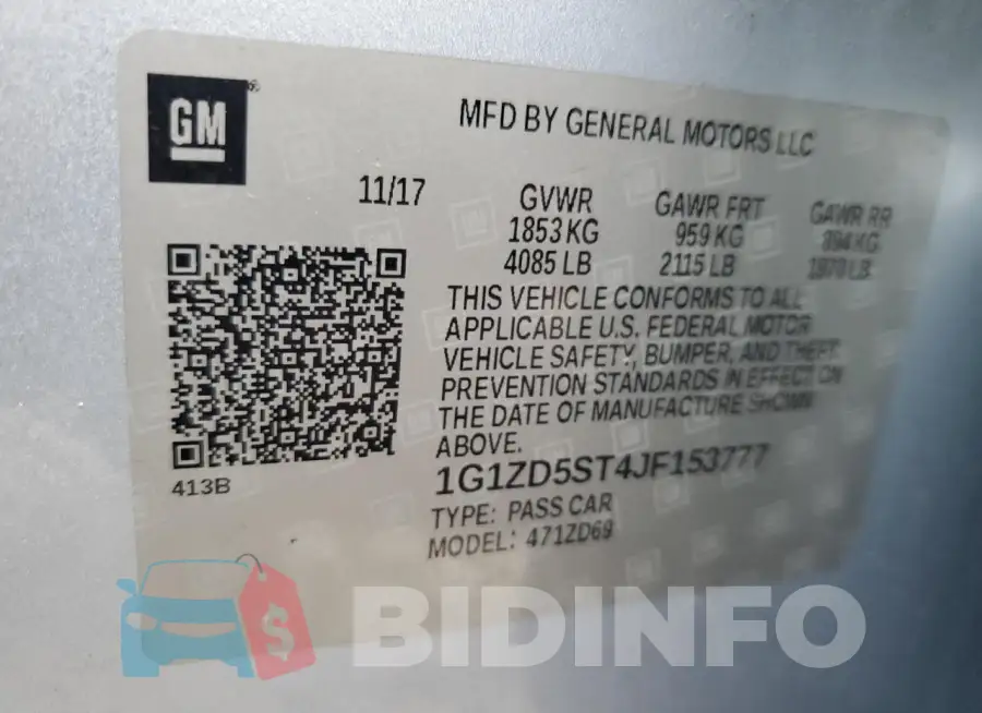 1G1ZD5ST4JF153777 Photo# 12