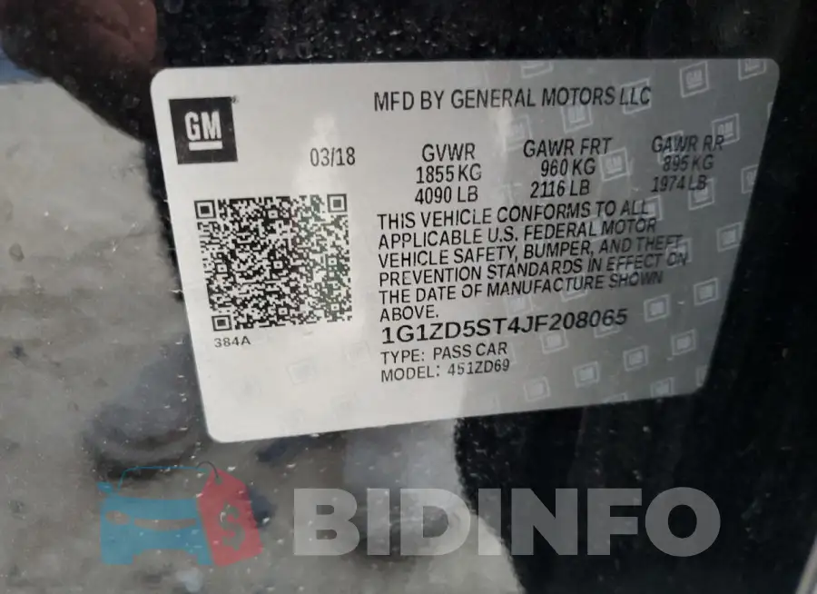 1G1ZD5ST4JF208065 Photo# 12