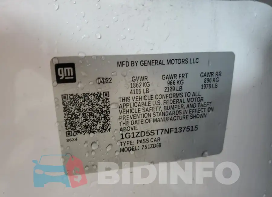 1G1ZD5ST7NF137515 Photo# 12