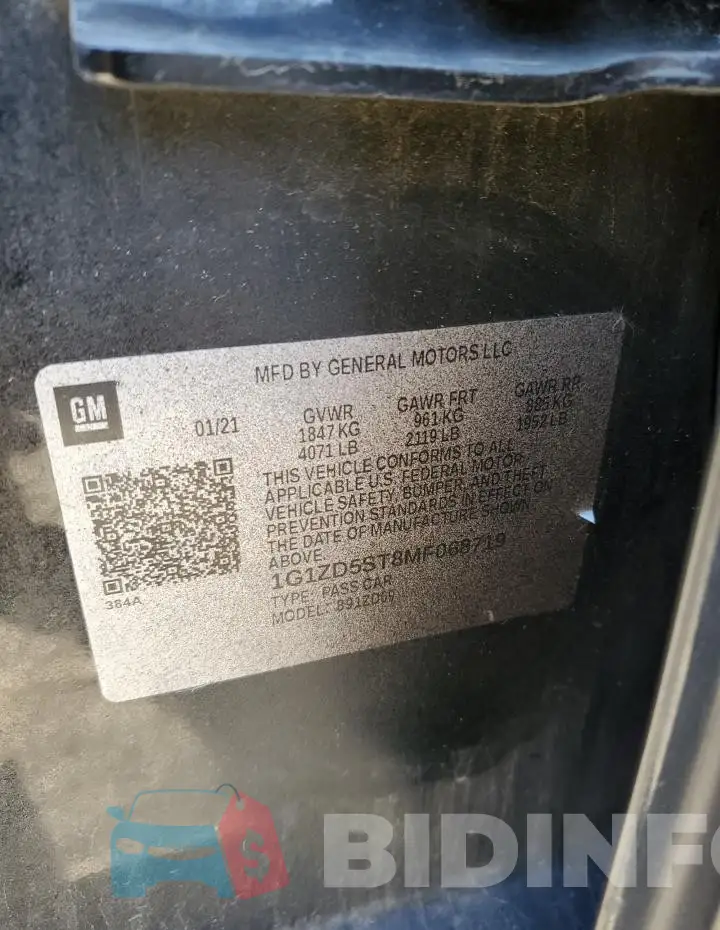 1G1ZD5ST8MF068719 Photo# 12