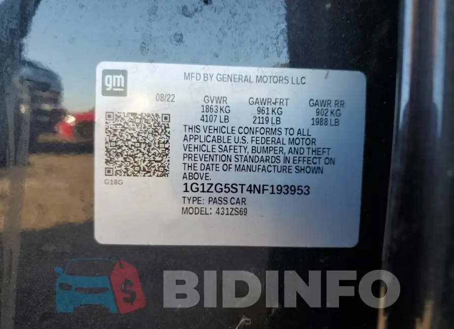 1G1ZG5ST4NF193953 Photo# 12