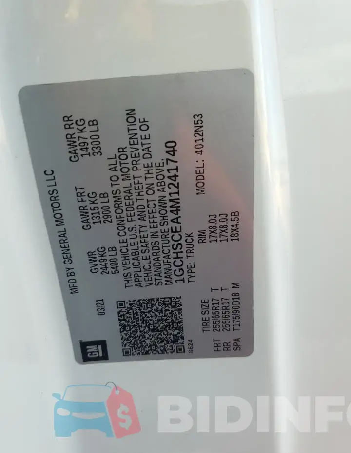 1GCHSCEA4M1241740 Photo# 12