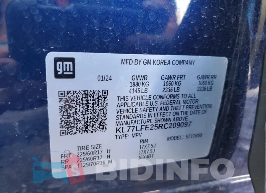 KL77LFE25RC209097 Photo# 13