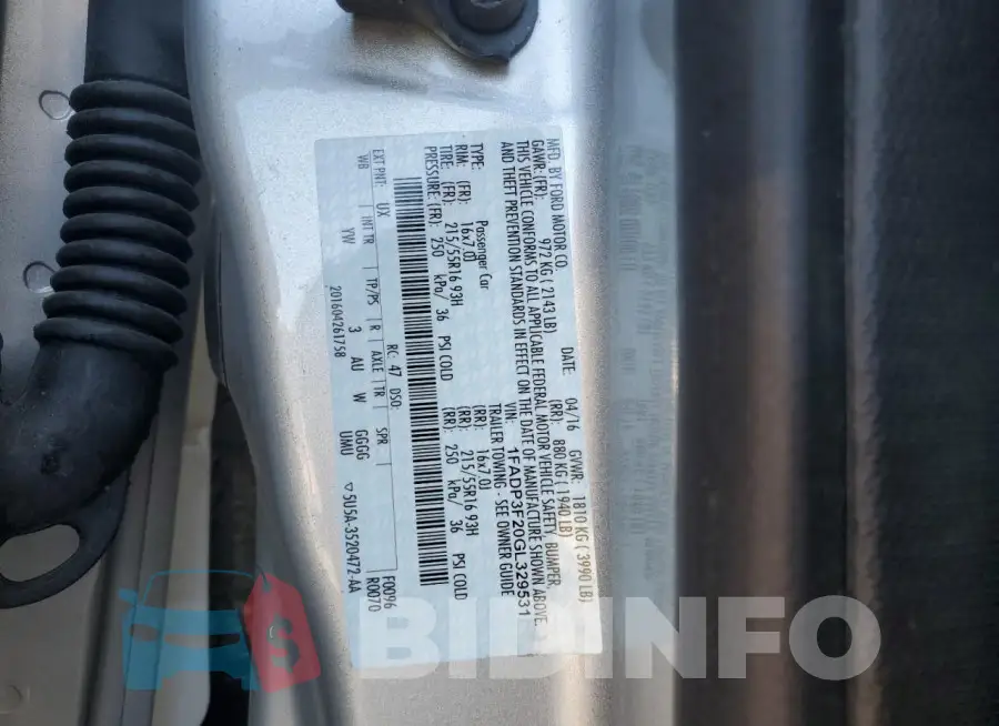 1FADP3F20GL329531 Photo# 12