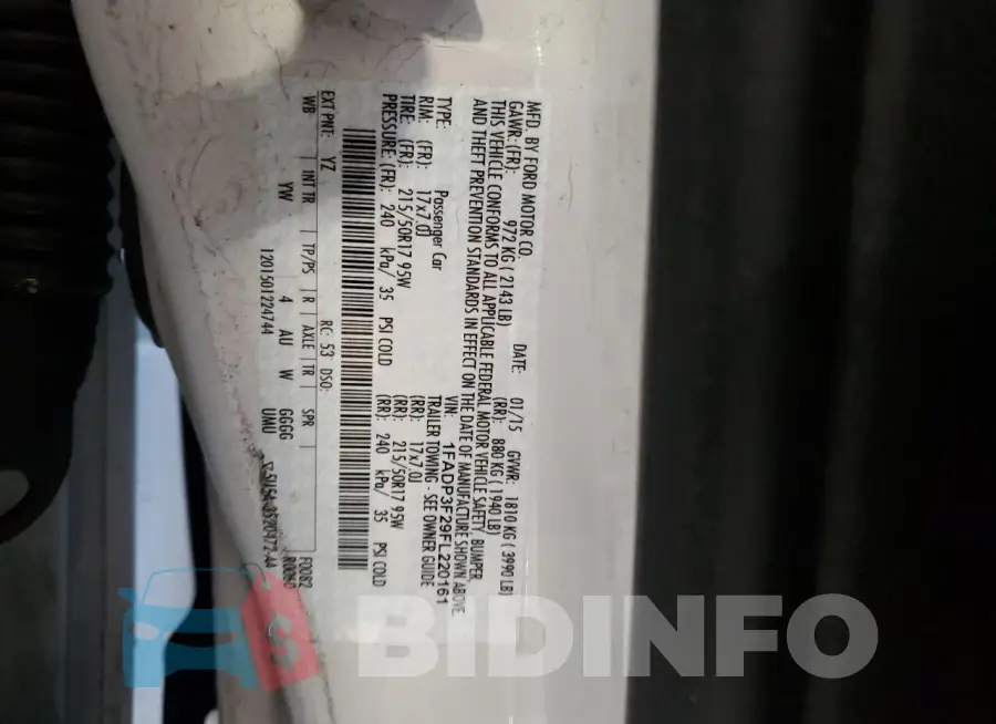 1FADP3F29FL220161 Photo# 12