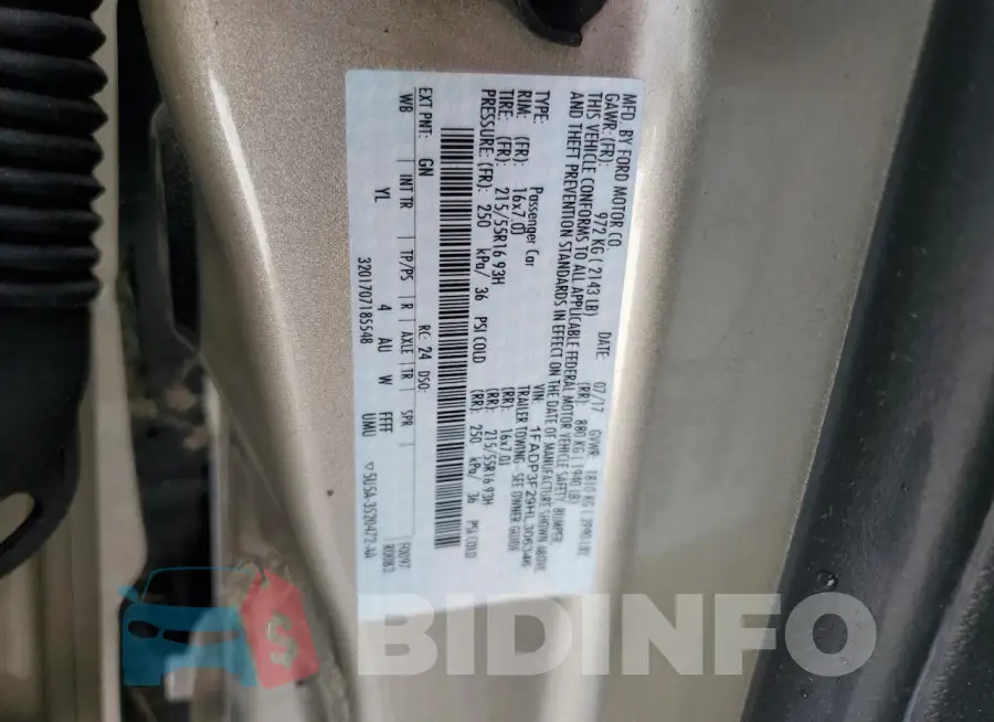 1FADP3F29HL306346 Photo# 13