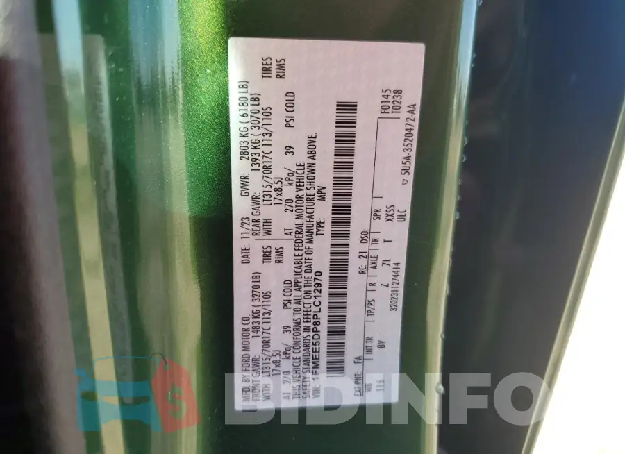 1FMEE5DP8PLC12970 Photo# 14