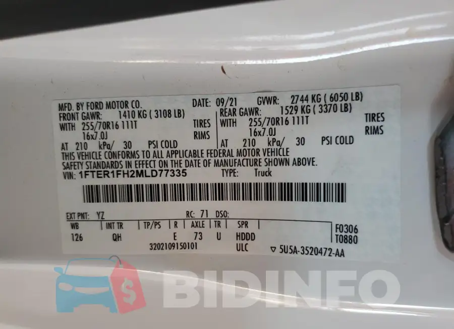 1FTER1FH2MLD77335 Photo# 12