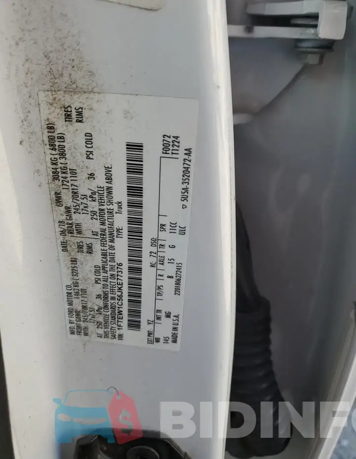 1FTEW1C56JKE77376 Photo# 13