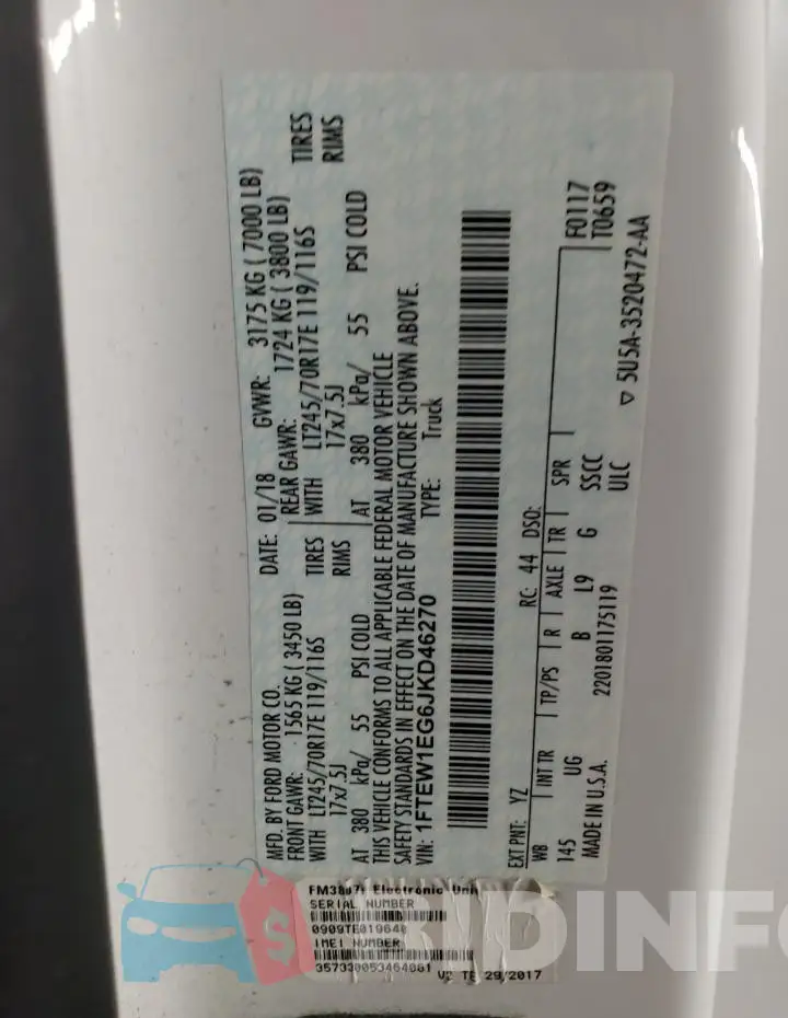 1FTEW1EG6JKD46270 Photo# 12