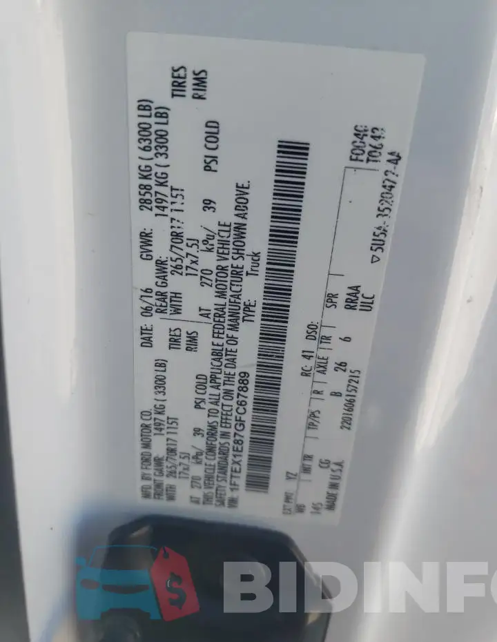 1FTEX1E87GFC67889 Photo# 12
