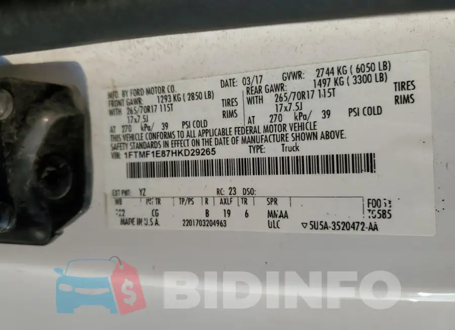 1FTMF1E87HKD29265 Photo# 12