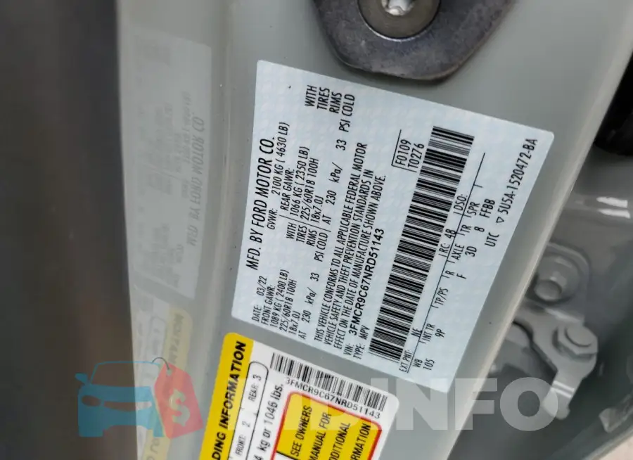 3FMCR9C67NRD51143 Photo# 13