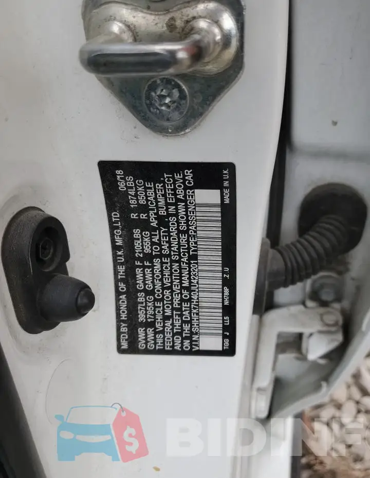 SHHFK7H40JU423201 Photo# 12