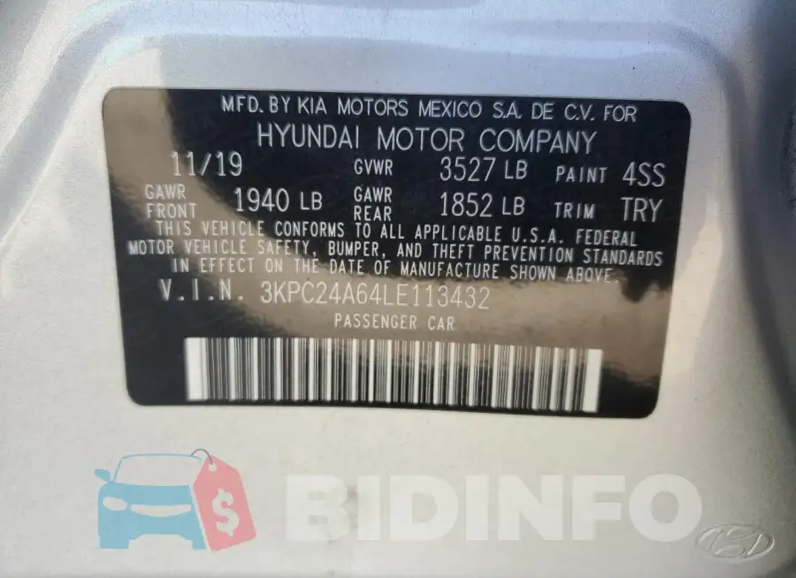 3KPC24A64LE113432 Photo# 12