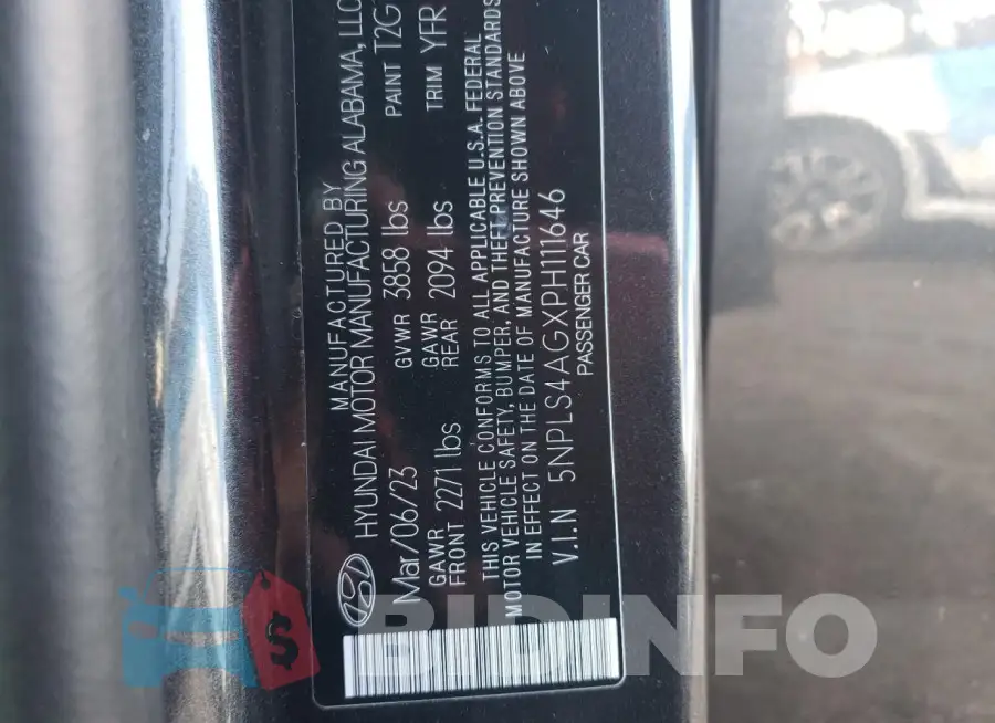 5NPLS4AGXPH111646 Photo# 12