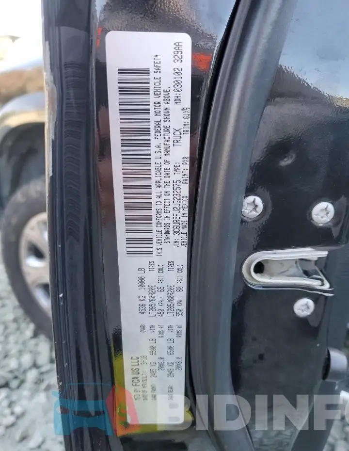 3C6UR5FJ2JG232575 Photo# 12