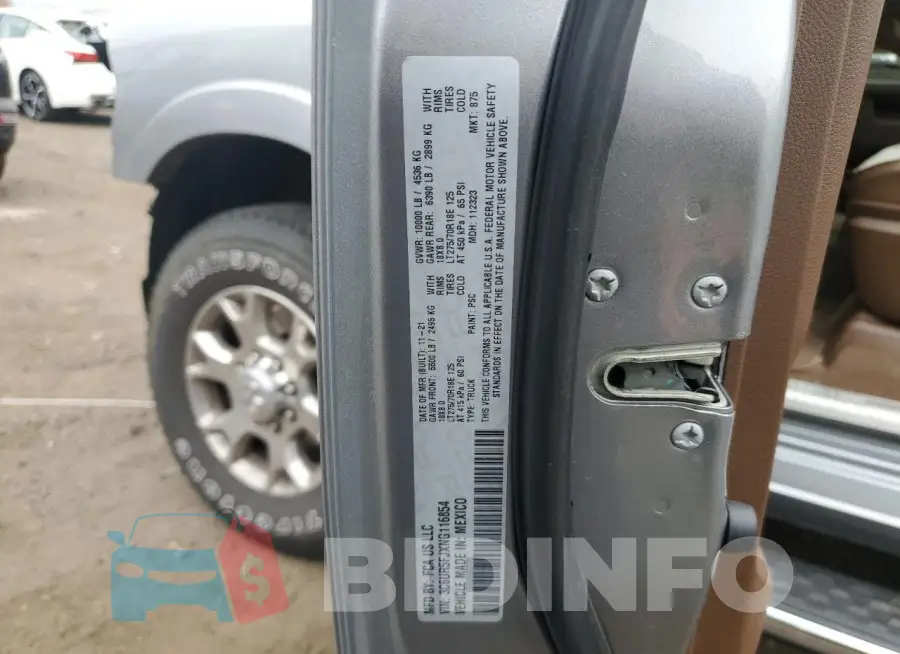 3C6UR5FJXNG116854 Photo# 12