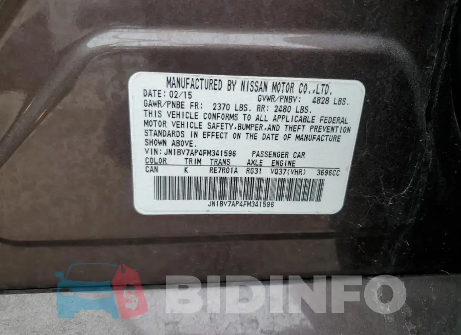 JN1BV7AP4FM341596 Photo# 12