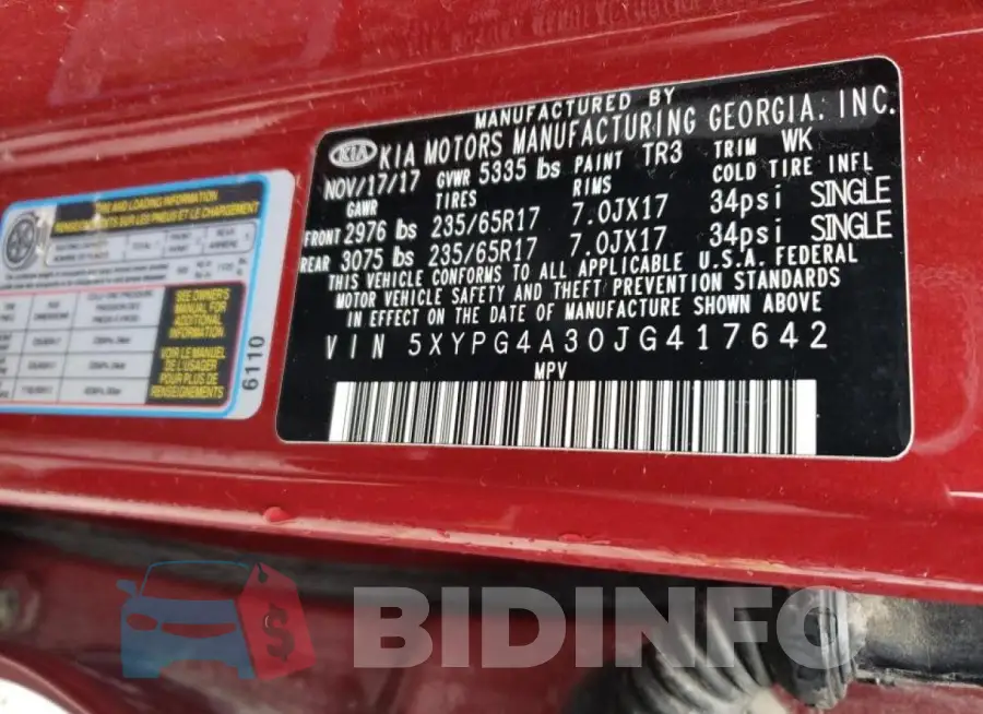 5XYPG4A30JG417642 Photo# 13