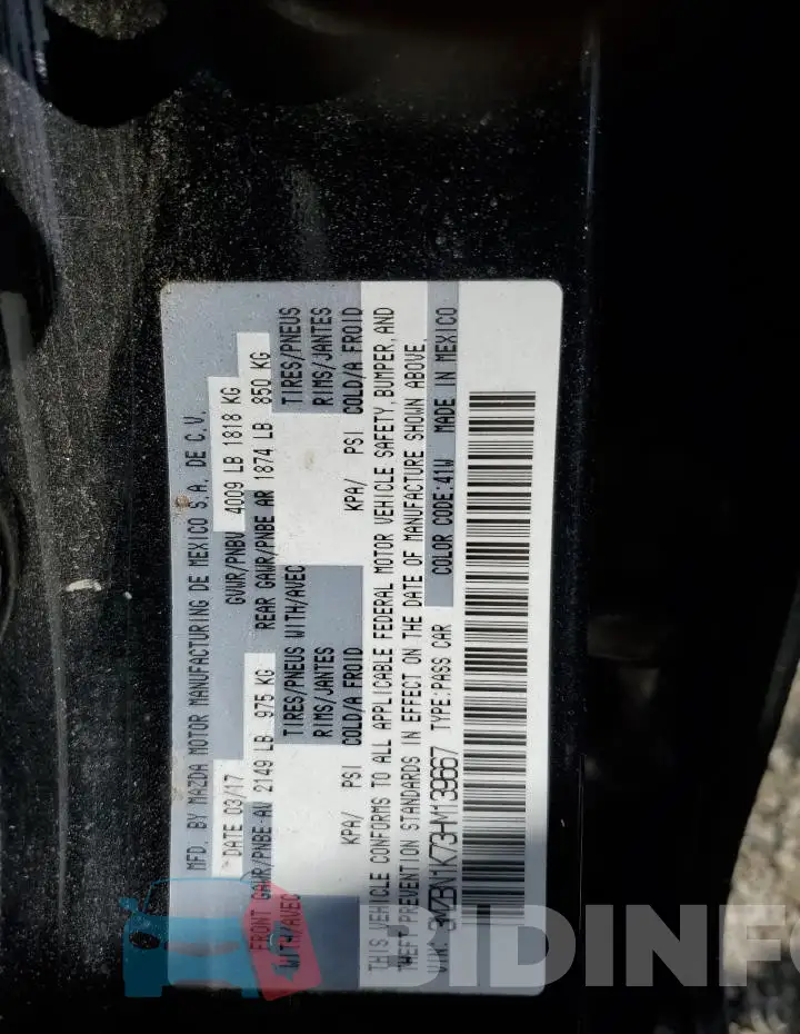 3MZBN1K73HM139667 Photo# 13