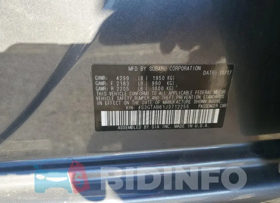 4S3GTAB61J3712255 Photo# 12