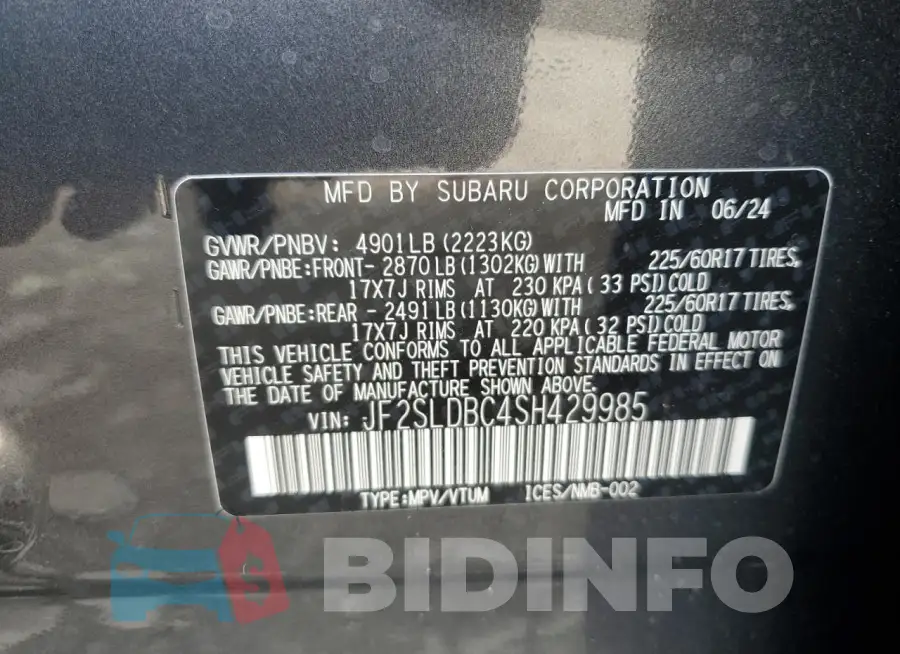 JF2SLDBC4SH429985 Photo# 13