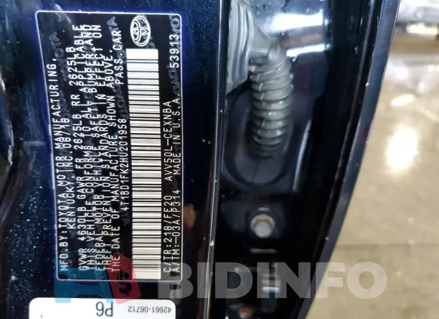 4T1BD1FK2HU201958 Photo# 12