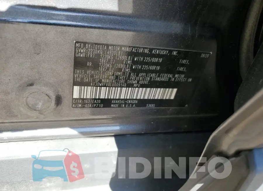 4T3DWRFVXLU009148 Photo# 13