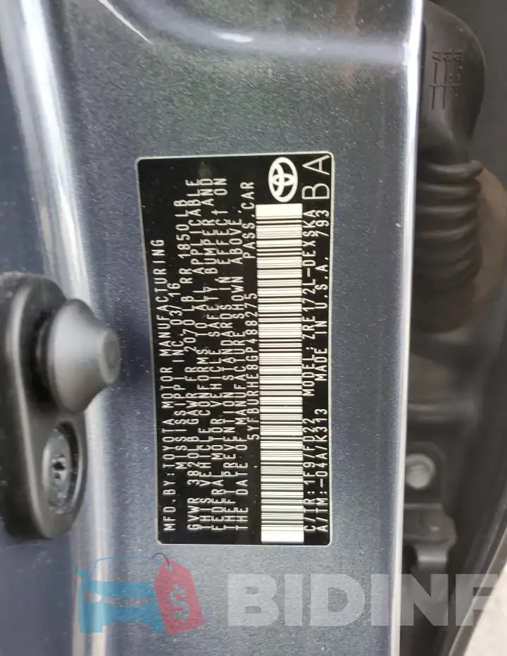 5YFBURHE8GP488275 Photo# 12