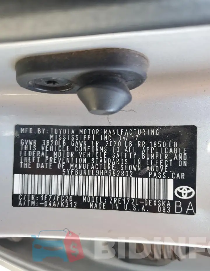 5YFBURHE9HP682802 Photo# 12