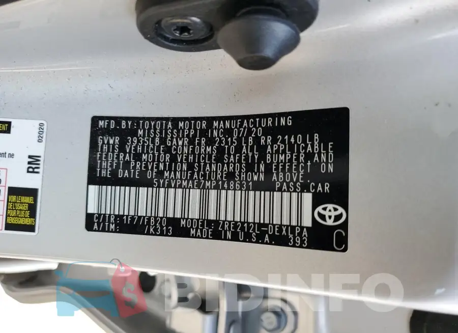 5YFVPMAE7MP148631 Photo# 13
