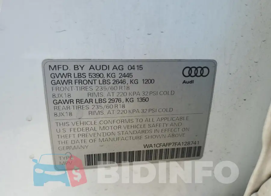 WA1CFAFP7FA128741 Photo# 13