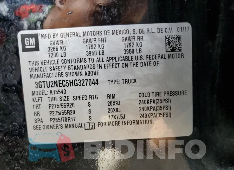 3GTU2NEC5HG327044 Photo# 12