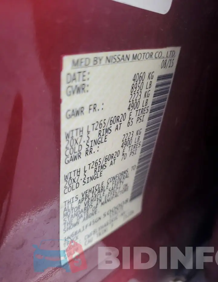 1N6BA1F45GN500008 Photo# 12