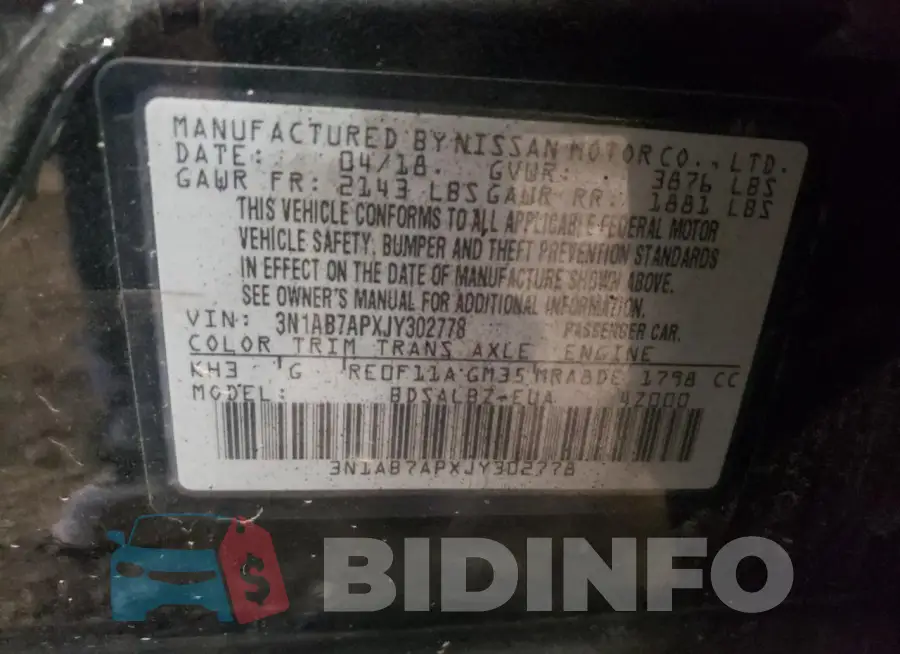 3N1AB7APXJY302778 Photo# 12