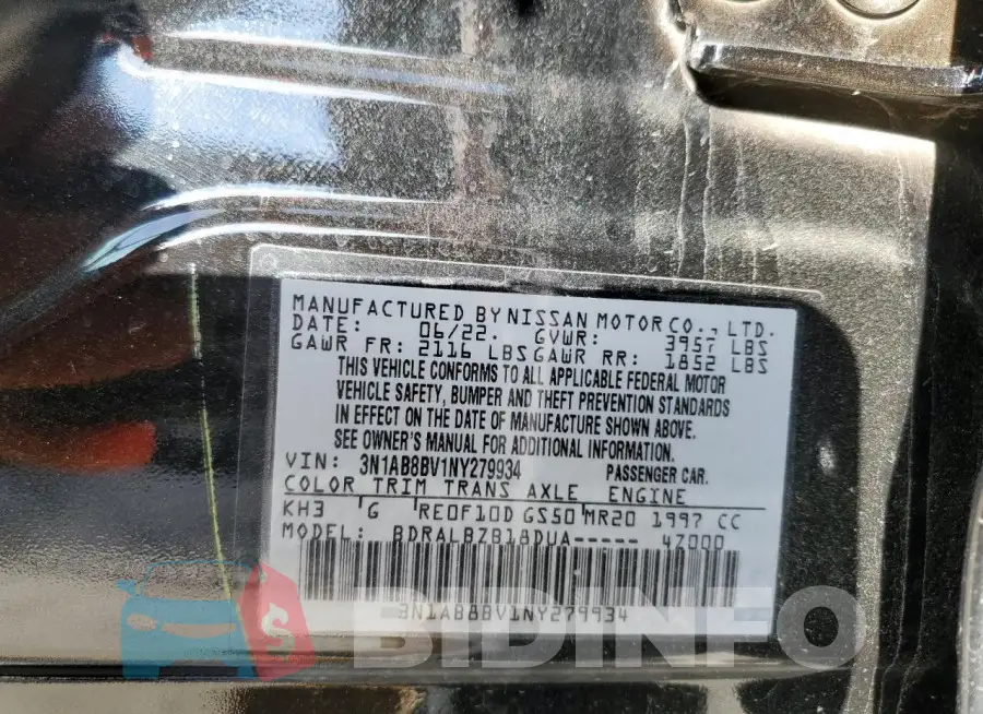 3N1AB8BV1NY279934 Photo# 13