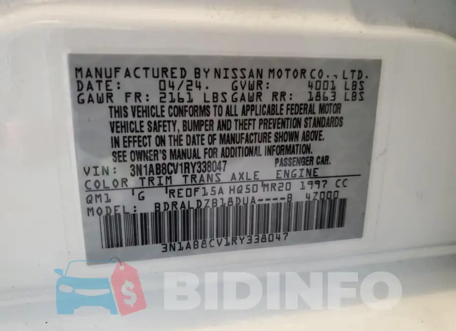 3N1AB8CV1RY338047 Photo# 12